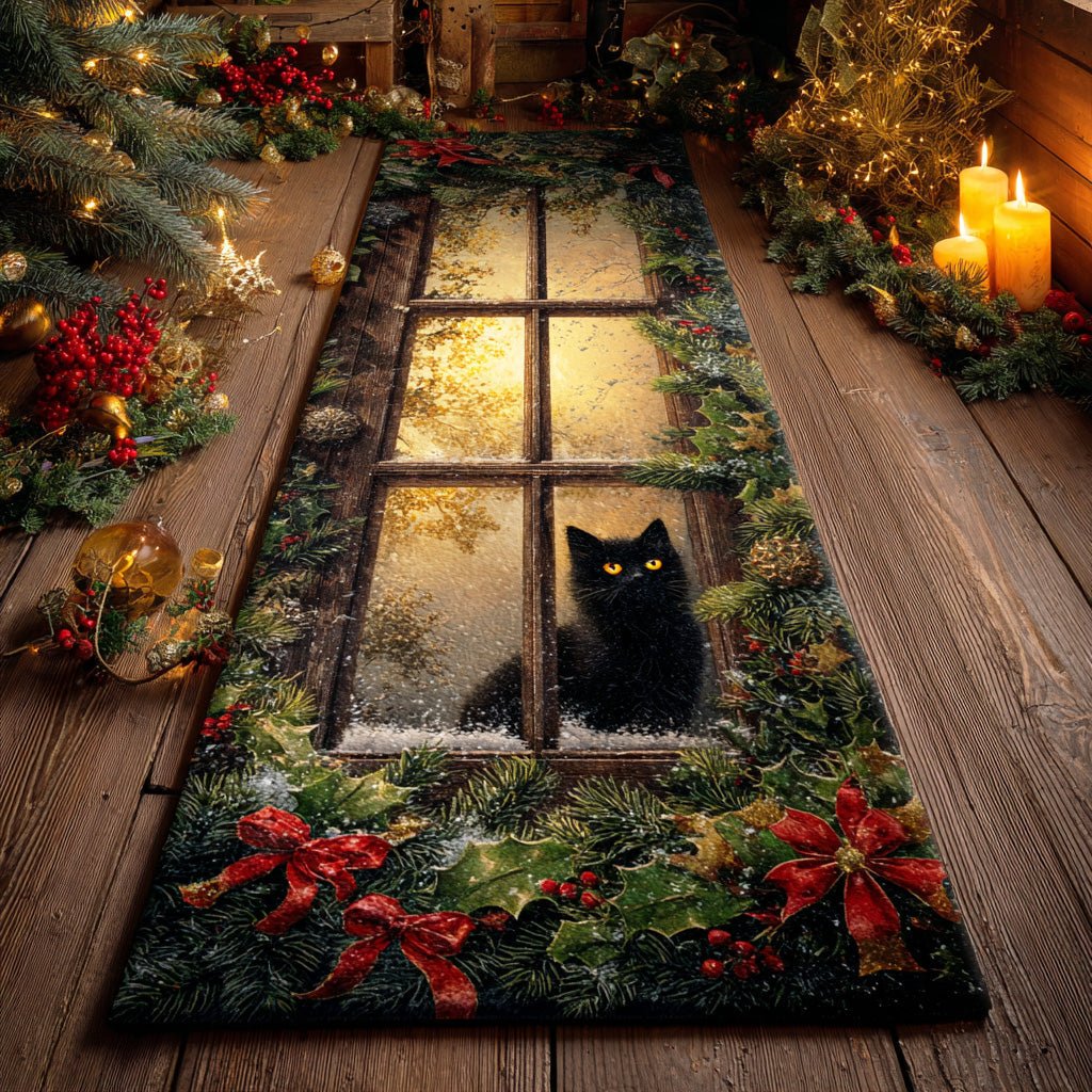 Winter Hearth Cat Runner Carpet Runner Rug - Cute Pet Design | Animal Printed Runner Rug