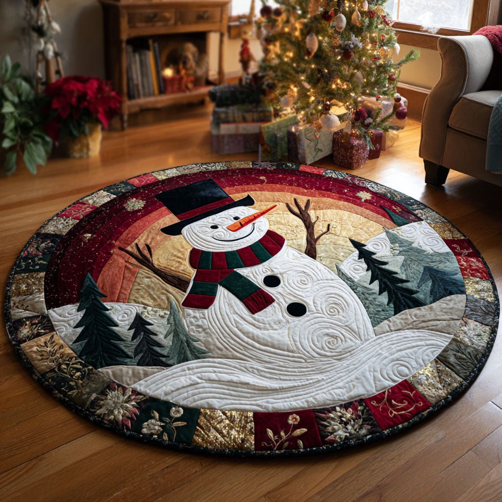 Winter Joy Round Mat Rug - Nature Design | Serene Home Decor
