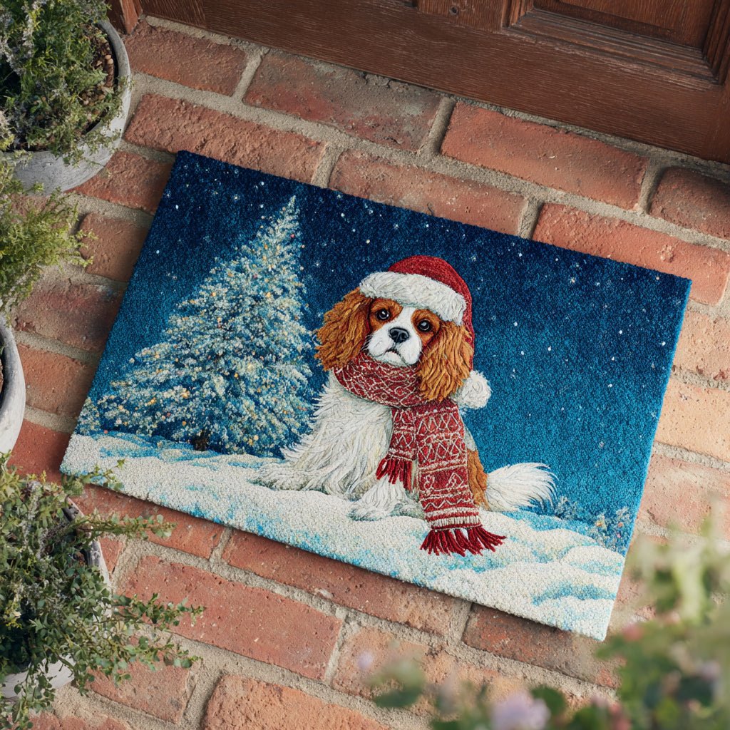 Winter King Charles Doormat - Nature Design | Printed Welcome Doormat