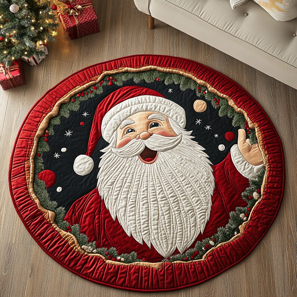 Winter Magic Round Mat Rug - Nature Design | Serene Home Decor