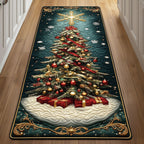 Winter PIne Tree Runner Rug - Nature Design | Serene Runner Rug