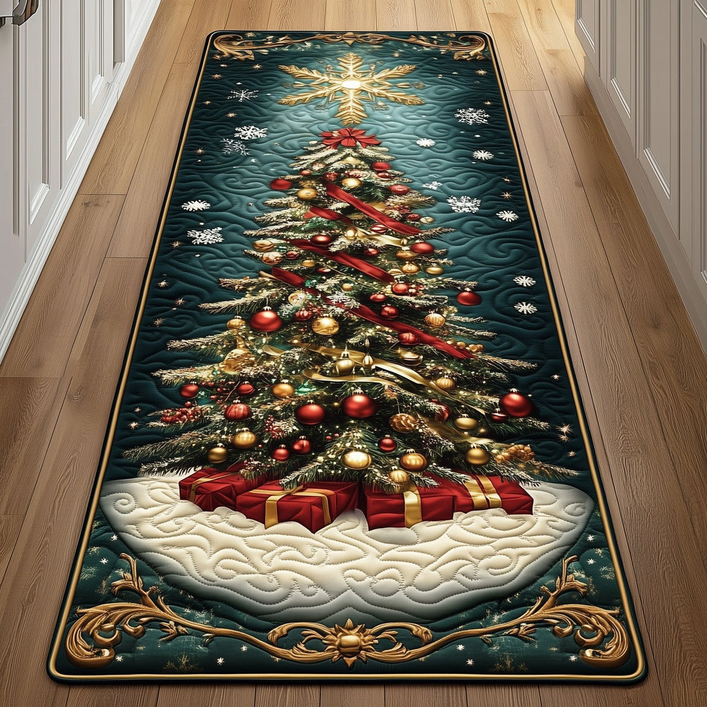 Winter PIne Tree Runner Rug - Nature Design | Serene Runner Rug