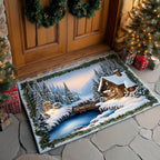 Winter Pine Woodland Doormat - Nature Design | Printed Welcome Doormat