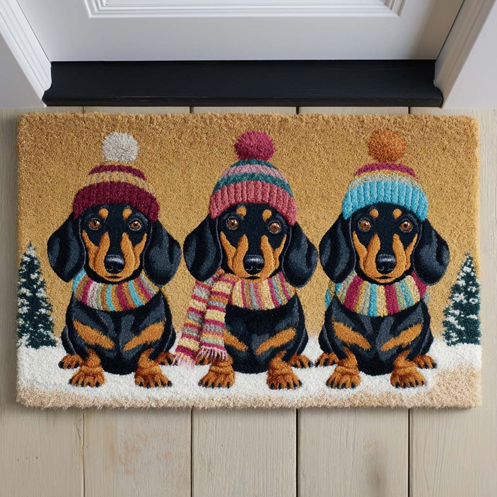 Winter Trio Doormat - Nature Design | Printed Welcome Doormat