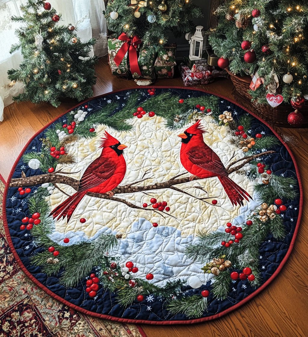 Winter Whimsy Round Mat Rug - Nature Design | Serene Home Decor