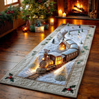 Winter Whistle Trail Runner Carpet Runner Rug - Cute Pet Design | Animal Printed Runner Rug
