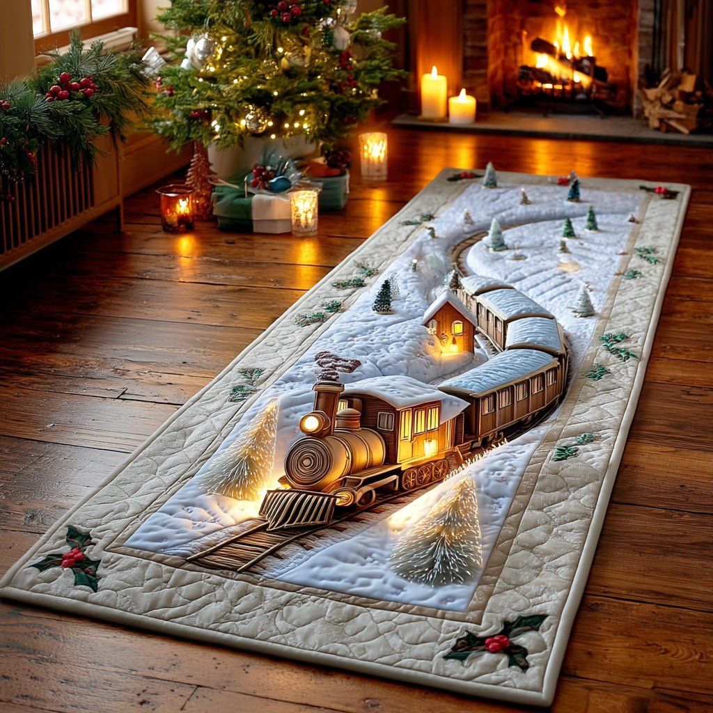Winter Whistle Trail Runner Carpet Runner Rug - Cute Pet Design | Animal Printed Runner Rug