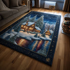 Winter Wonderland area rug in a living room