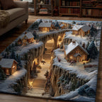 Winter Wonderland area rug in a living room