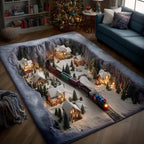 Winter Wonderland area rug in a living room
