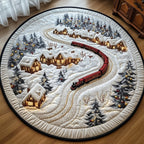 Winter Wonderland Round Mat Rug - Nature Design | Serene Home Decor