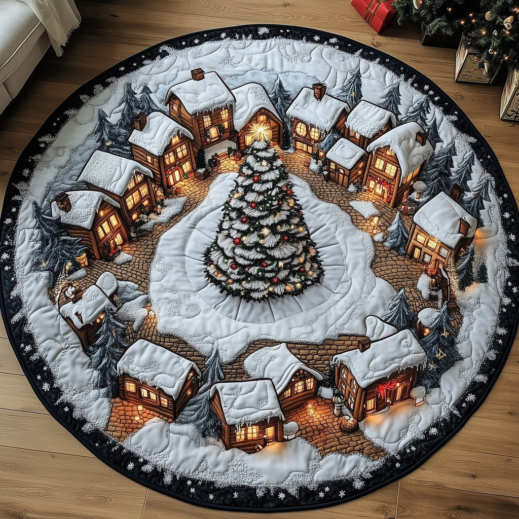 Winter Wonderland Round Mat Rug - Nature Design | Serene Home Decor