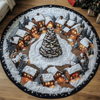 Winter Wonderland Round Mat Rug - Nature Design | Serene Home Decor