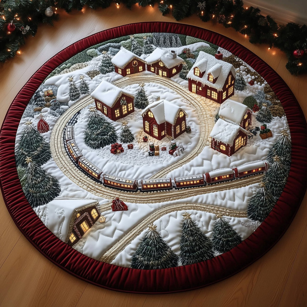 Winter Wonderland Round Mat Rug - Nature Design | Serene Home Decor