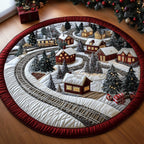 Winter Wonderland Round Mat Rug - Nature Design | Serene Home Decor