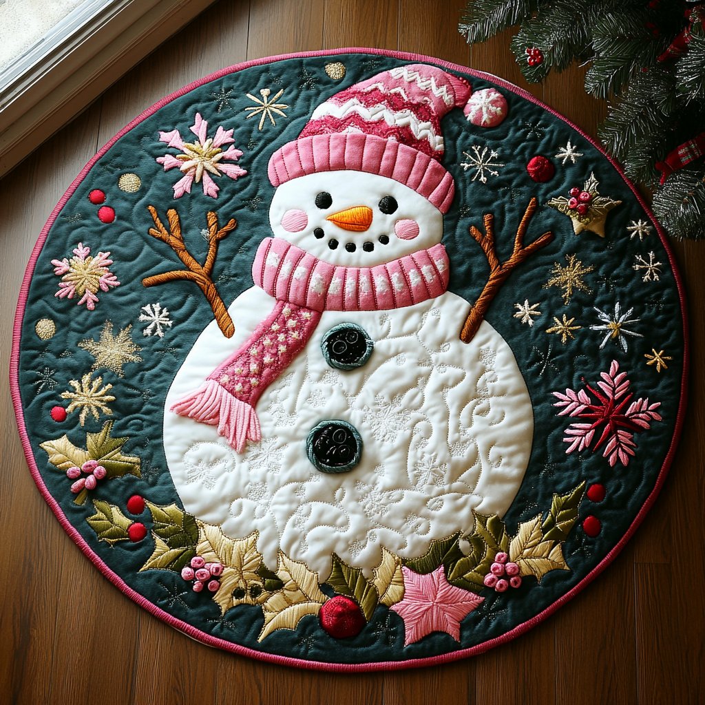 Winter Wonderland Round Mat Rug - Nature Design | Serene Home Decor