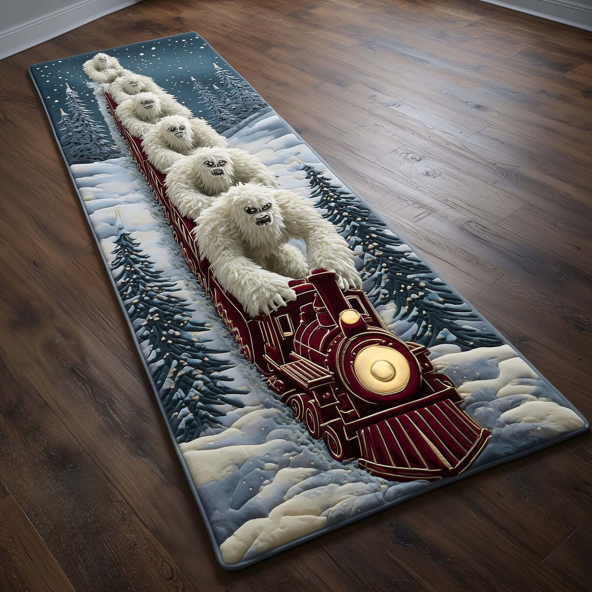Winter Yeti Runner Rug - Nature Design | Serene Runner Rug