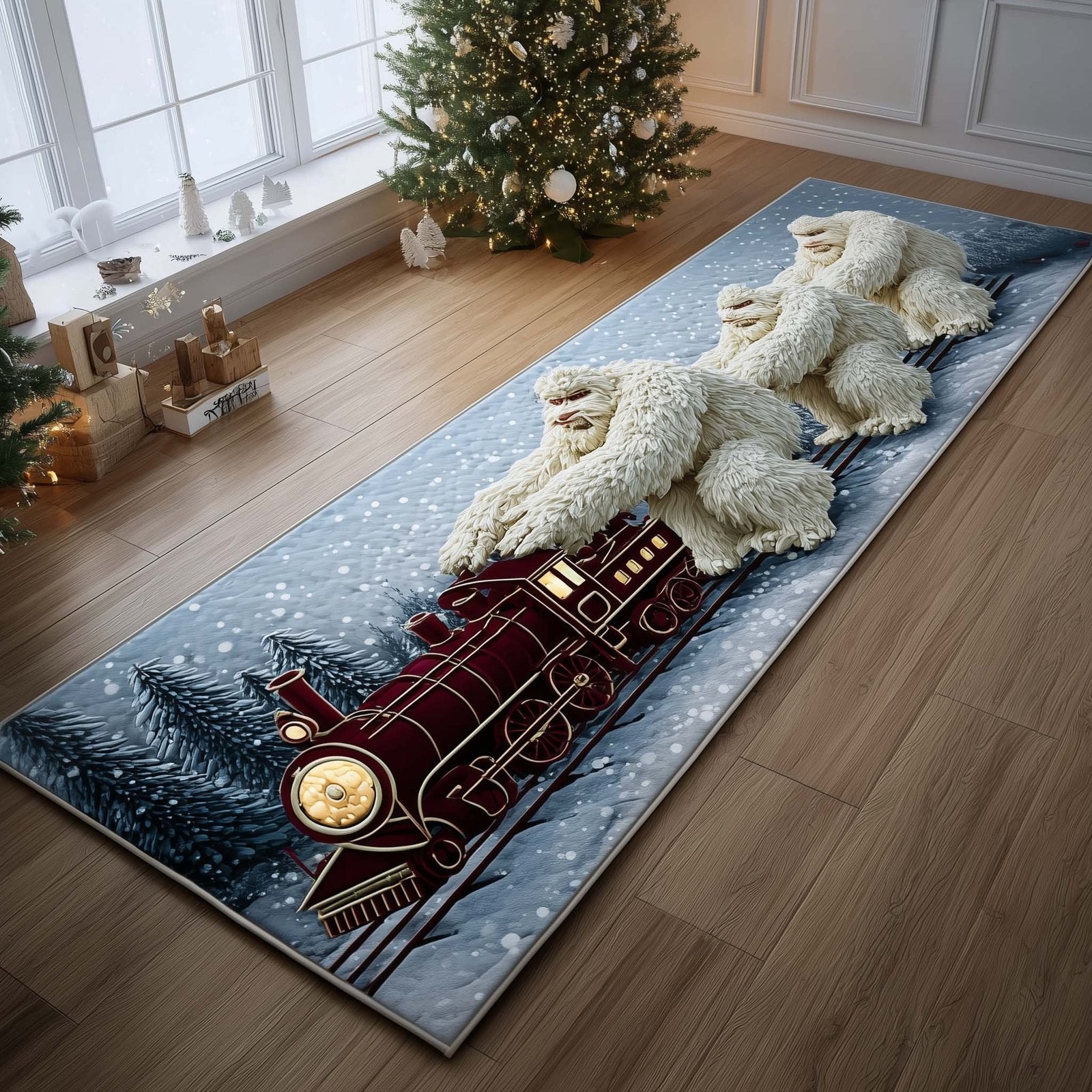 Winter Yeti Runner Rug - Nature Design | Serene Runner Rug