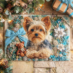 Winter Yorkie Doormat - Nature Design | Printed Welcome Doormat