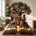 Wisdom Root wooden block, laser-cut 3-layer wood