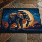 Wise Elephant Doormat - Cute Animal Design | Printed Welcome Doormat