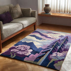 Wisteria Winds area rug in a living room
