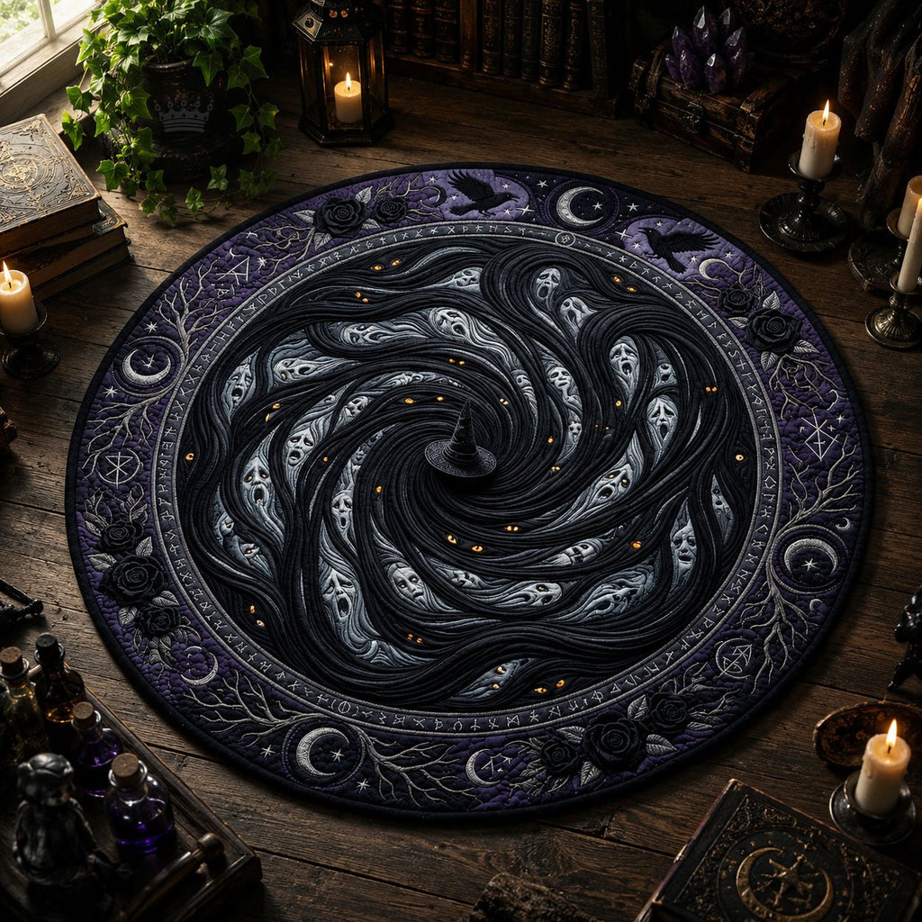 Witch Hair Whirlpool Round Mat Rug - Nature Design | Serene Home Decor