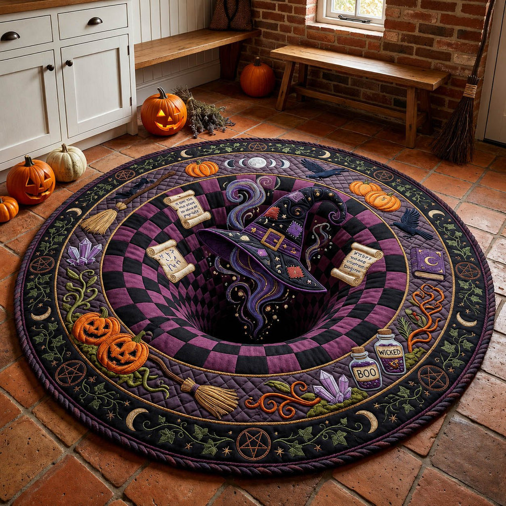Witch Hat Vortex Round Mat Rug - Nature Design | Serene Home Decor