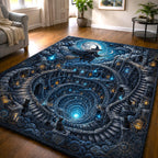 Witch Magic area rug in a living room