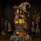Witch Potion Shop wooden block, laser-cut 3-layer wood
