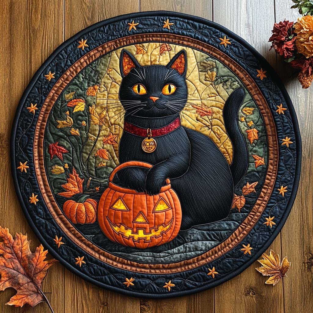 Witchy Whiskers Round Mat Rug - Nature Design | Serene Home Decor
