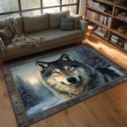 Wolf Horizon area rug in a living room