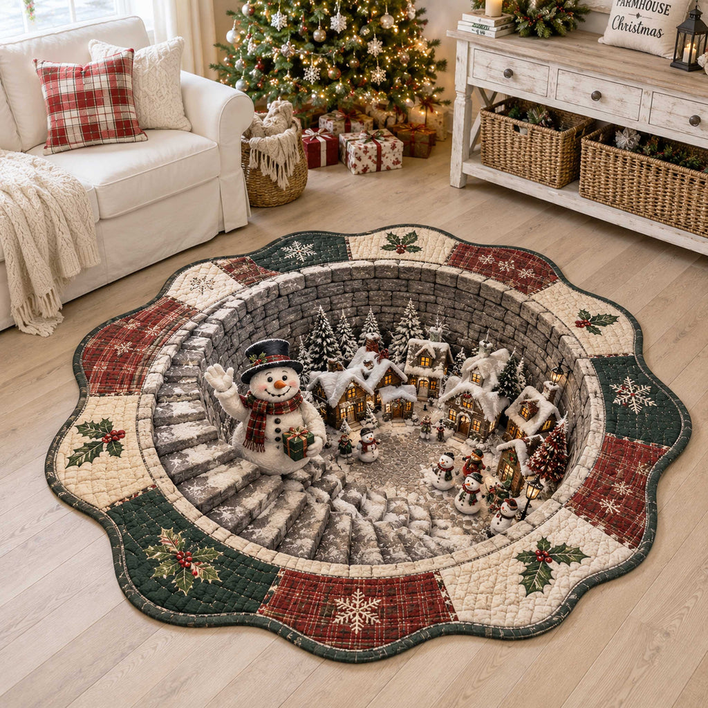 Wonderland Friends Custom Shape Area Rug - Nature Design | Die-Cut Non-Slip Rug - washable non-slip printed rug