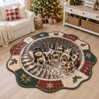 Wonderland Friends Custom Shape Area Rug - Nature Design | Die-Cut Non-Slip Rug - washable non-slip printed rug