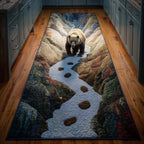 Woodland Bear Runner Rug - Cute Pet Design | Animal Printed Runner Rug
