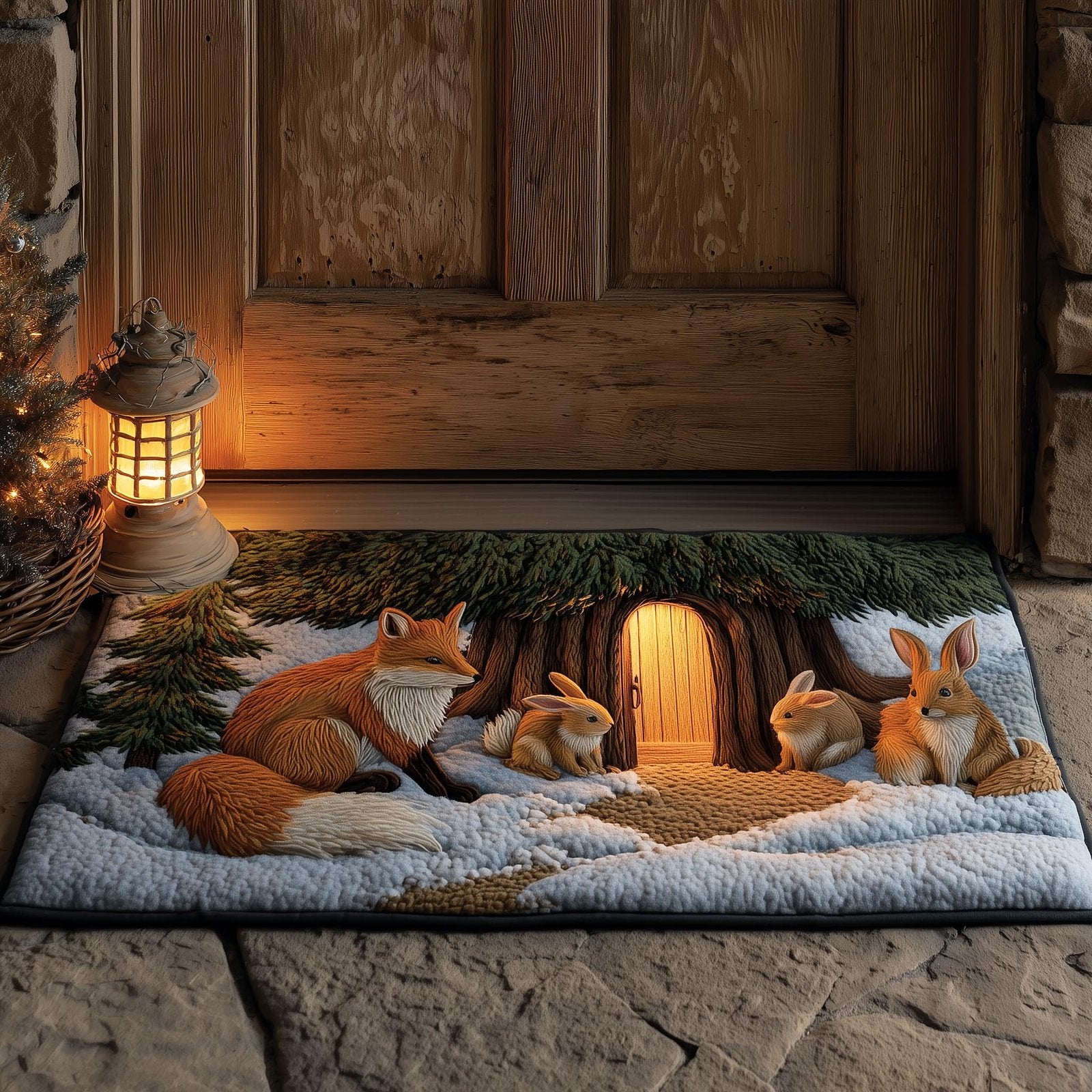 Woodland Den Doormat - Nature Design | Printed Welcome Doormat