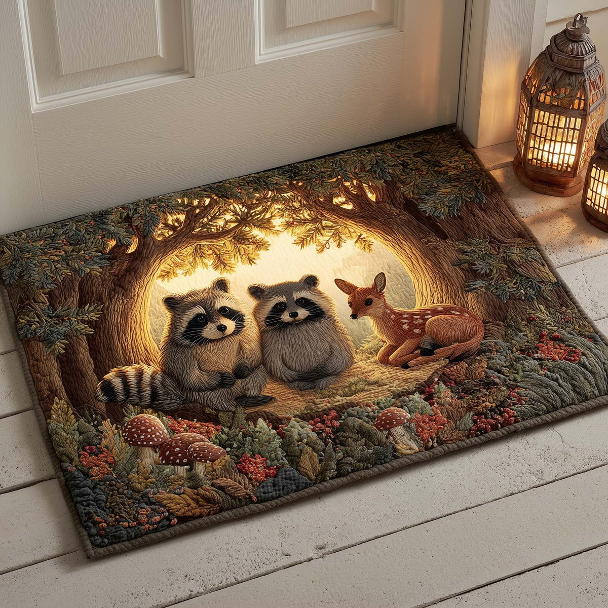 Woodland Den Doormat - Nature Design | Printed Welcome Doormat