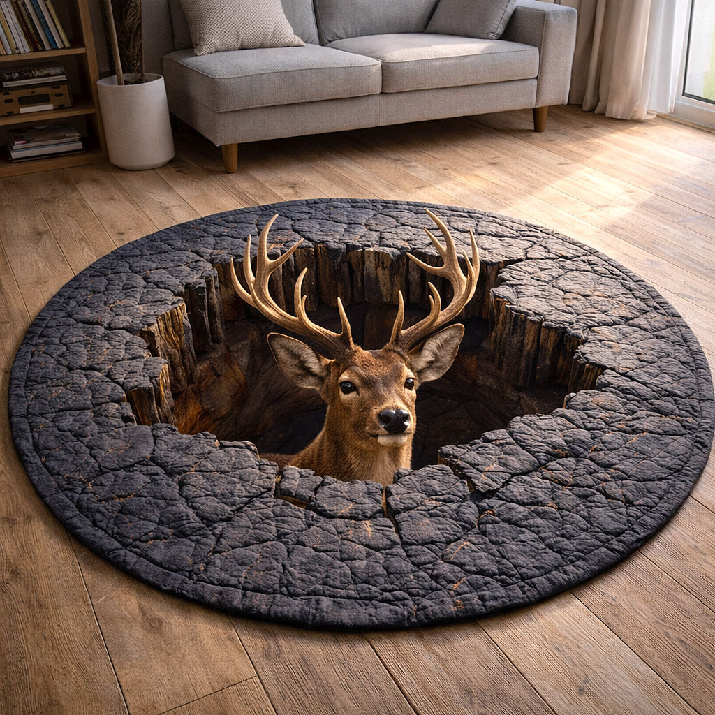 Woodland Grace Round Mat Rug