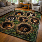 Woodland Haven area rug in a living room