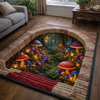 Woodland Haven area rug in a living room