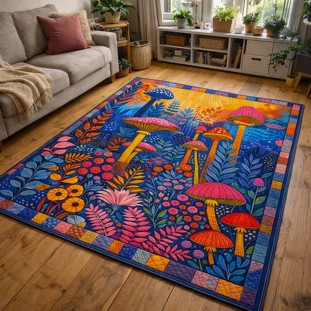 Woodland Haven area rug in a living room