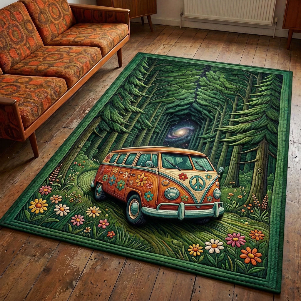 Woodland Journey area rug in a living room