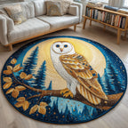 Woodland Keeper Round Mat Rug - Nature Design | Serene Home Decor