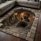 Woodland Lodge area rug in a living room