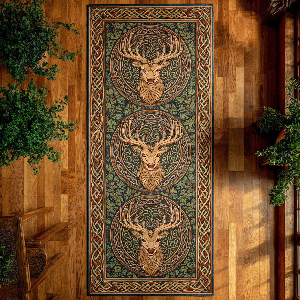 Woodland Majesty Runner Carpet Runner Rug - Cute Pet Design | Animal Printed Runner Rug