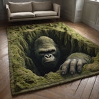 Woodland Wander area rug in a living room