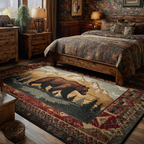 Woodland Way area rug in a living room