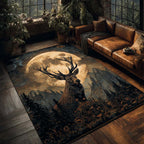 Woodland Whisper area rug in a living room
