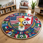 World Cup 2026 Round Mat Rug - Nature Design | Serene Home Decor