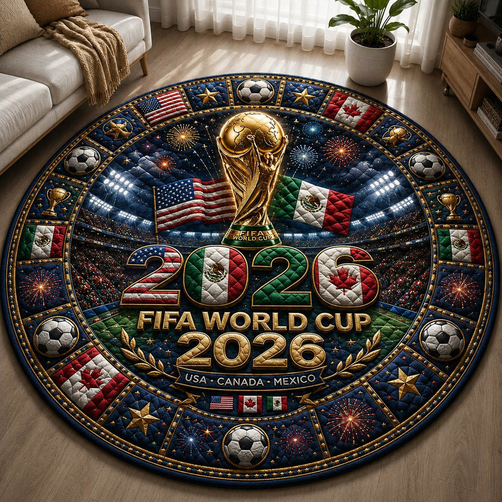 World Cup Round Mat Rug - Nature Design | Serene Home Decor